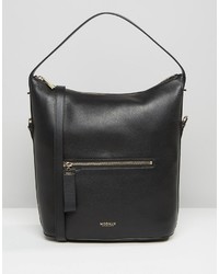 Черная кожаная сумка-мешок от Modalu