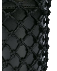 Черная кожаная сумка-мешок от Staud