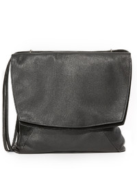 Черная кожаная сумка-мешок от Narciso Rodriguez