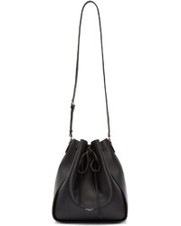 Черная кожаная сумка-мешок от Nina Ricci