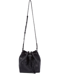 Черная кожаная сумка-мешок от Rag & Bone