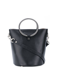 Черная кожаная сумка-мешок от Rebecca Minkoff