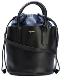Черная кожаная сумка-мешок от Repetto