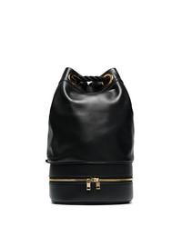 Черная кожаная сумка-мешок от Sacai