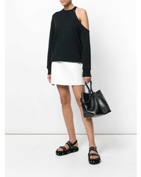 Черная кожаная сумка-мешок от Alexander Wang