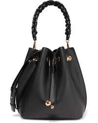 Черная кожаная сумка-мешок от Sophia Webster