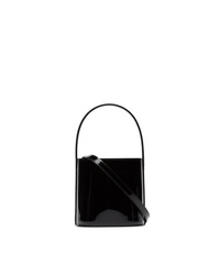 Черная кожаная сумка-мешок от Staud