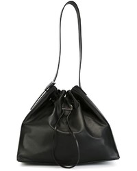 Черная кожаная сумка-мешок от Ungaro