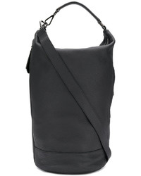 Черная кожаная сумка-мешок от Zanellato
