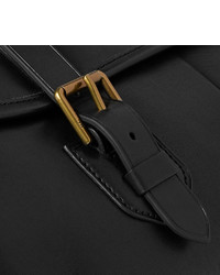 Черная кожаная сумка почтальона от Polo Ralph Lauren