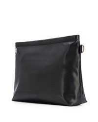 Черная кожаная сумка почтальона от Givenchy