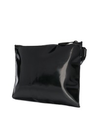 Черная кожаная сумка почтальона от Off-White