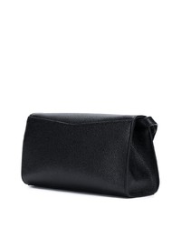 Черная кожаная сумка почтальона от Thom Browne
