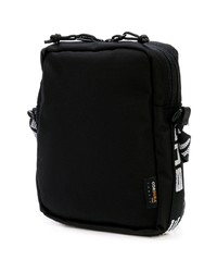 Черная кожаная сумка почтальона от Supreme