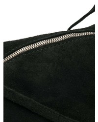 Черная кожаная сумка почтальона от Guidi