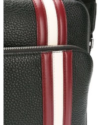 Черная кожаная сумка почтальона от Bally