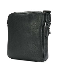 Черная кожаная сумка почтальона от Bally