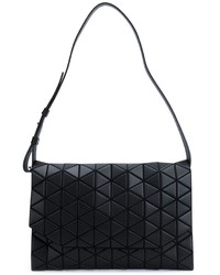Женская черная кожаная сумка с геометрическим рисунком от Bao Bao Issey Miyake