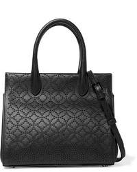 Женская черная кожаная сумка с украшением от Alaia