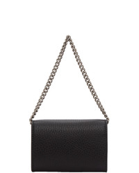 Черная кожаная сумка-саквояж от Gucci
