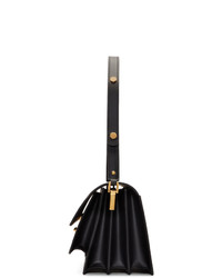 Черная кожаная сумка-саквояж от Marni