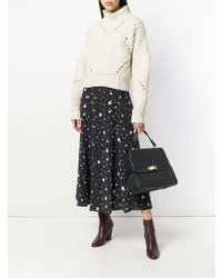 Черная кожаная сумка-саквояж от Bally