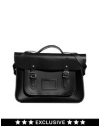 Черная кожаная сумка-саквояж от Cambridge Satchel Company