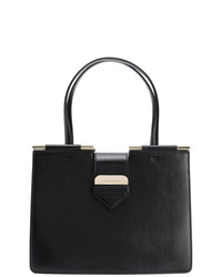 Черная кожаная сумка-саквояж от Emporio Armani