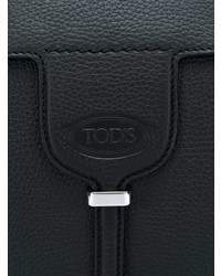 Черная кожаная сумка-саквояж от Tod's