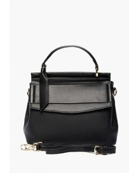 Черная кожаная сумка-саквояж от Mellizos