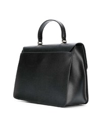 Черная кожаная сумка-саквояж от Furla