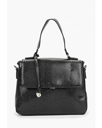 Черная кожаная сумка-саквояж от Pola