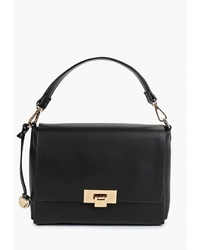 Черная кожаная сумка-саквояж от Pola