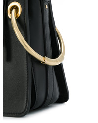 Черная кожаная сумка-саквояж от Chloé