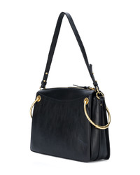 Черная кожаная сумка-саквояж от Chloé