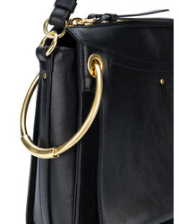 Черная кожаная сумка-саквояж от Chloé