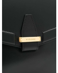 Черная кожаная сумка-саквояж от Visone