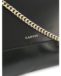 Черная кожаная сумка-саквояж от Lanvin