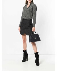 Черная кожаная сумка-саквояж от Valextra