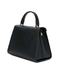 Черная кожаная сумка-саквояж от Valextra