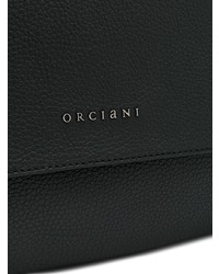 Черная кожаная сумка-саквояж от Orciani