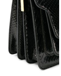 Черная кожаная сумка-саквояж от Marni