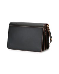 Черная кожаная сумка-саквояж от Marni