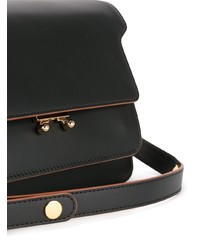 Черная кожаная сумка-саквояж от Marni