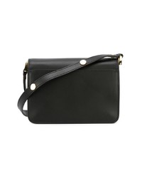 Черная кожаная сумка-саквояж от Marni