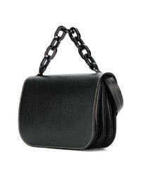 Черная кожаная сумка-саквояж от Marni