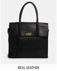 Черная кожаная сумка-саквояж от Urban Code
