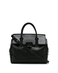 Черная кожаная сумка-саквояж от Versace