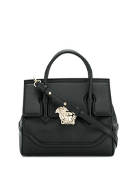 Черная кожаная сумка-саквояж от Versace