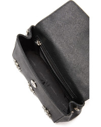 Черная кожаная сумка через плечо с украшением от MICHAEL Michael Kors